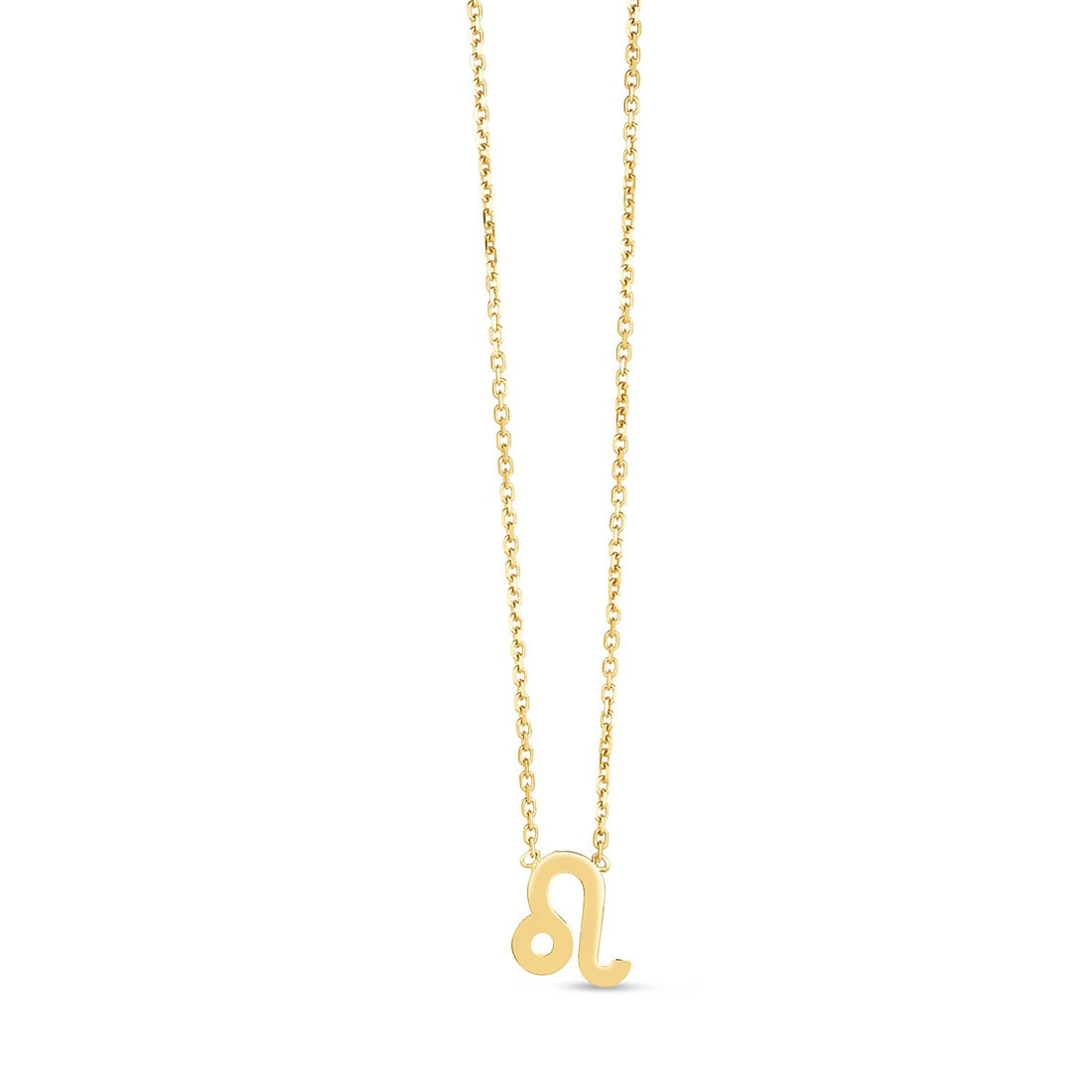 14K Yellow Gold Leo Necklace - Coolpeacock