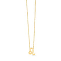 14K Yellow Gold Leo Necklace - Coolpeacock