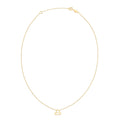 14K Yellow Gold Libra Necklace - Coolpeacock