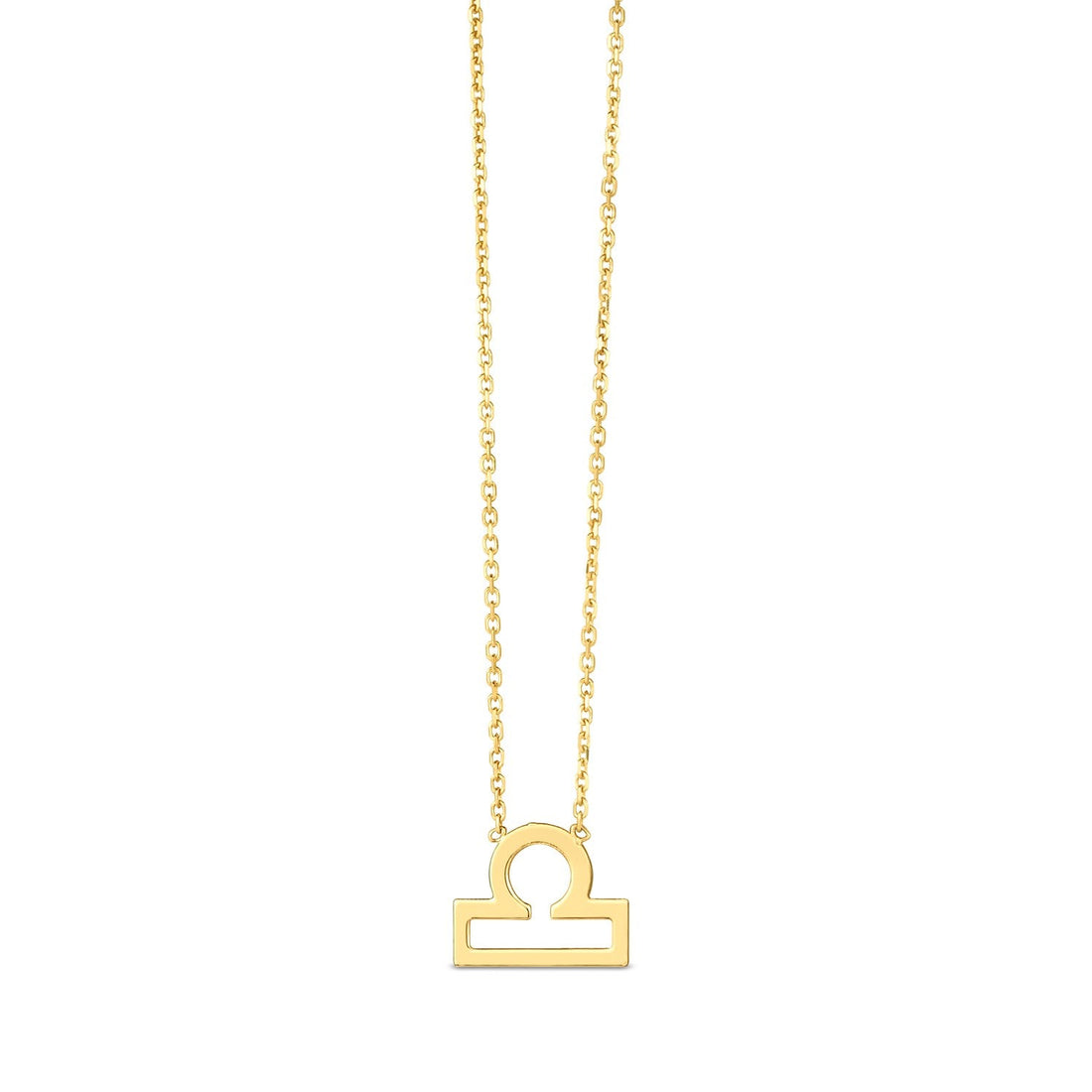 14K Yellow Gold Libra Necklace - Coolpeacock