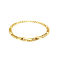 14k Yellow Gold Lite Figaro Bracelet (4.70 mm) - Coolpeacock