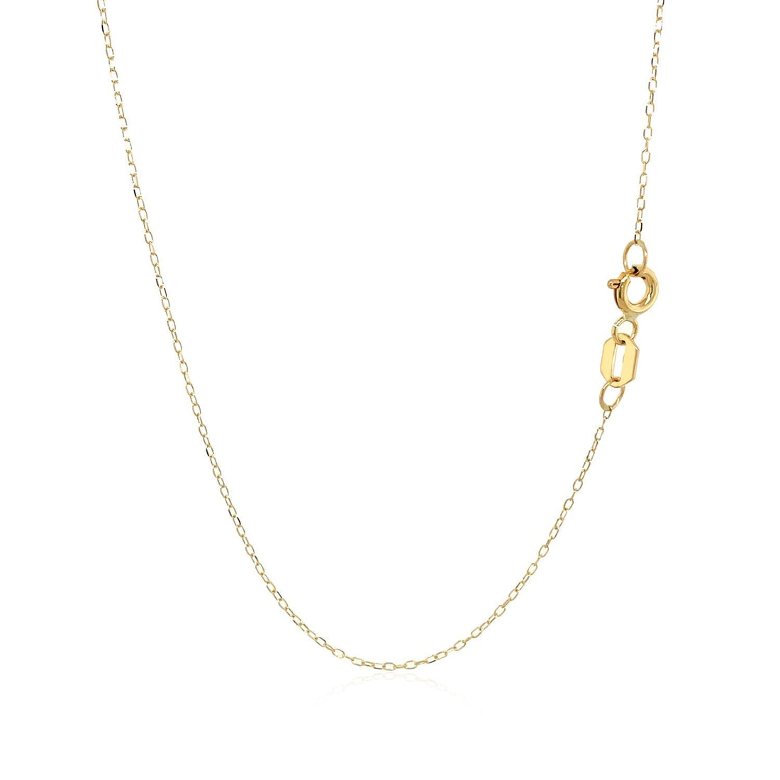 14k Yellow Gold Necklace with Cat Symbol in Mother of Pearl - Coolpeacock