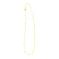 14K Yellow Gold Necklace with Dangling Hearts - Coolpeacock
