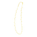 14K Yellow Gold Necklace with Dangling Stars - Coolpeacock