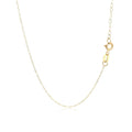 14k Yellow Gold Necklace with Dog Paw Print Symbol in Mother of Pearl - Coolpeacock