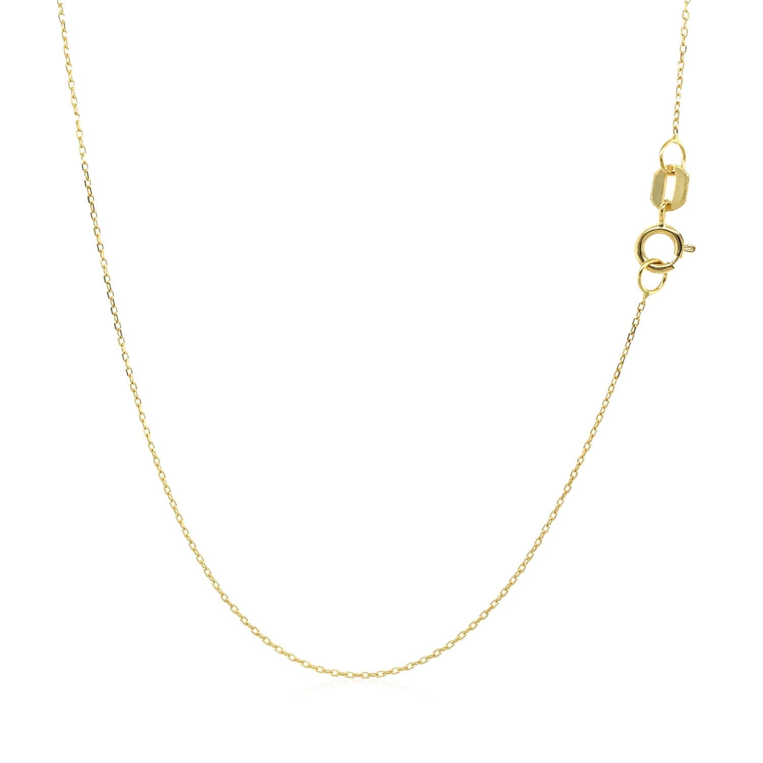 14k Yellow Gold Necklace with Moon - Coolpeacock