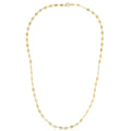 14k Yellow Gold Necklace with Polished Circles - Coolpeacock