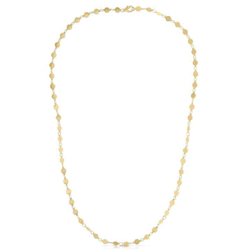 14k Yellow Gold Necklace with Polished Circles - Coolpeacock