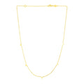 14K Yellow Gold Necklace with Triangles - Coolpeacock