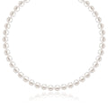 14k Yellow Gold Necklace with White Freshwater Cultured Pearls (6.0mm to 6.5mm) - Coolpeacock