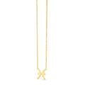 14K Yellow Gold Pisces Necklace - Coolpeacock