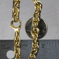 14k Yellow Gold Polished Cable Link Necklace - Coolpeacock