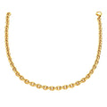 14k Yellow Gold Polished Cable Link Necklace - Coolpeacock