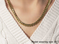 14k Yellow Gold Polished Miami Cuban Chain Necklace - Coolpeacock