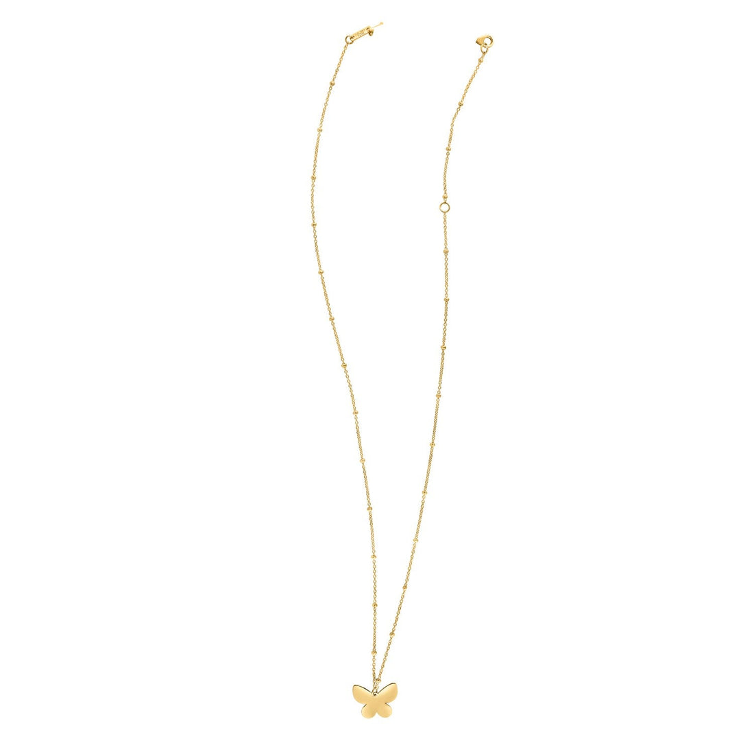 14k Yellow Gold Ppillon Butterfly Necklace - Coolpeacock