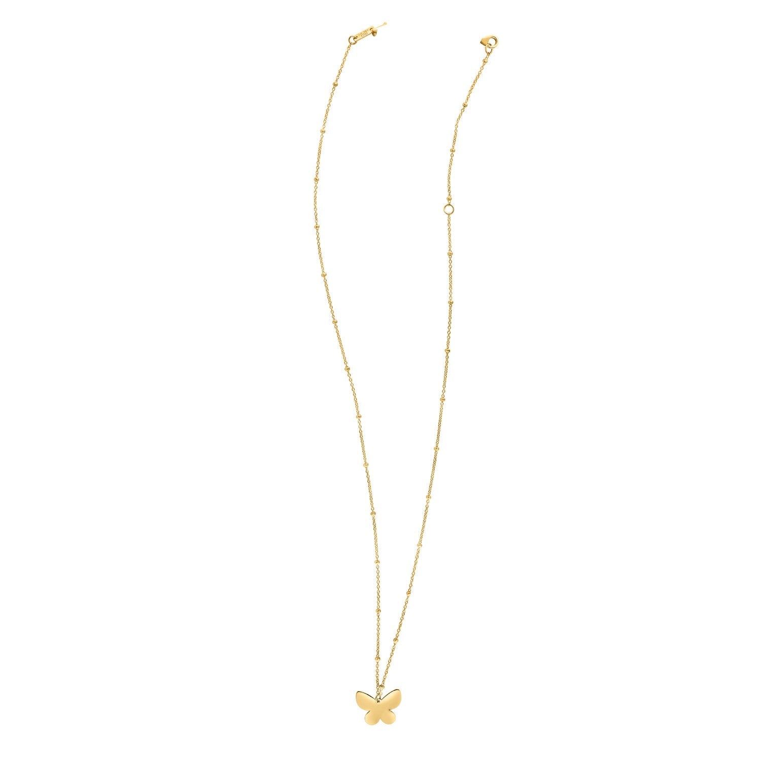 14k Yellow Gold Ppillon Butterfly Necklace - Coolpeacock