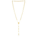 14K Yellow Gold Rosary Necklace - Coolpeacock