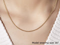 14k Yellow Gold Round Cable Link Chain (1.90 mm) - Coolpeacock