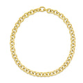 14k Yellow Gold Round Link Chain Necklace - Coolpeacock
