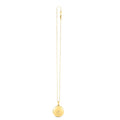14k Yellow Gold Round North Star Locket Necklace - Coolpeacock