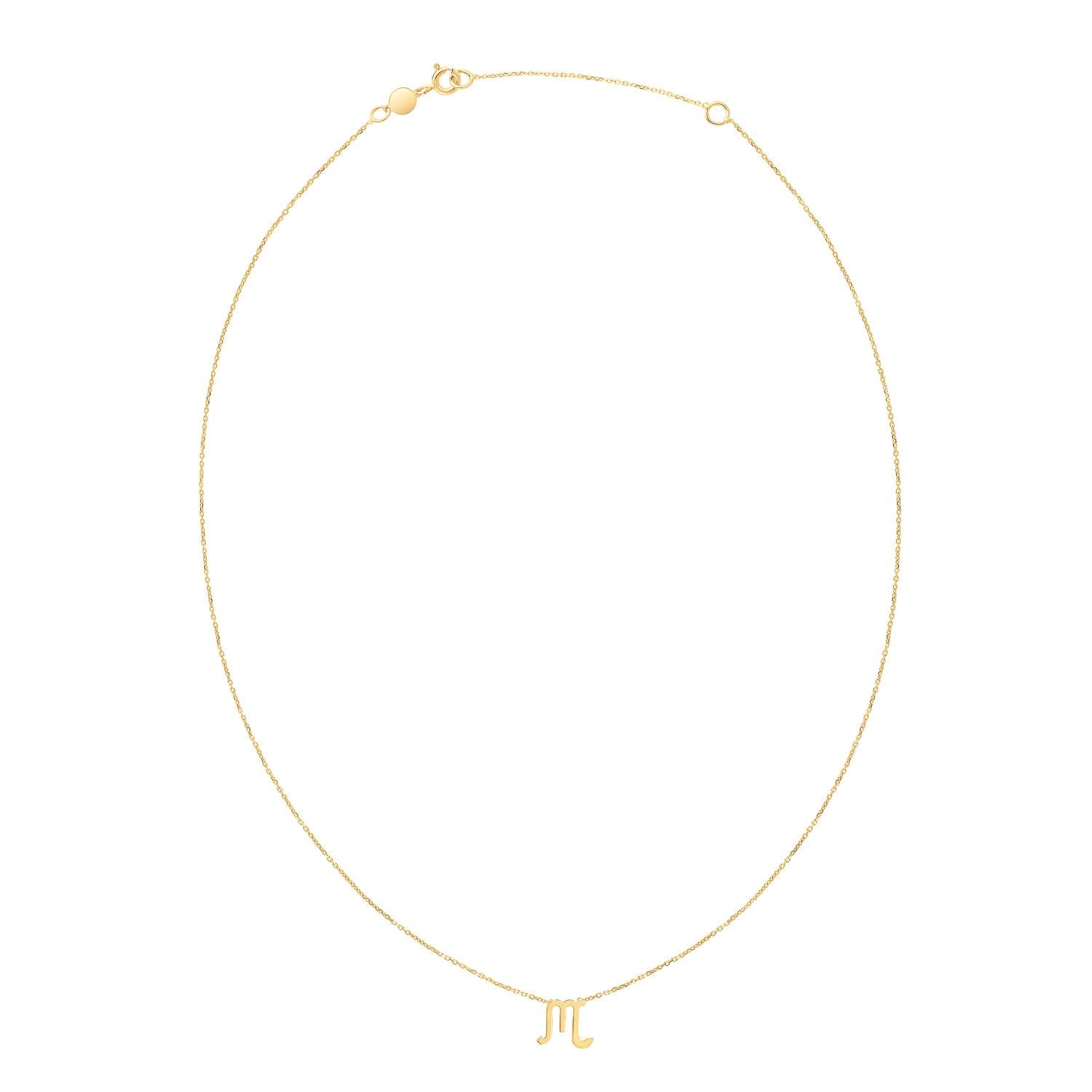 14K Yellow Gold Scorpio Necklace - Coolpeacock
