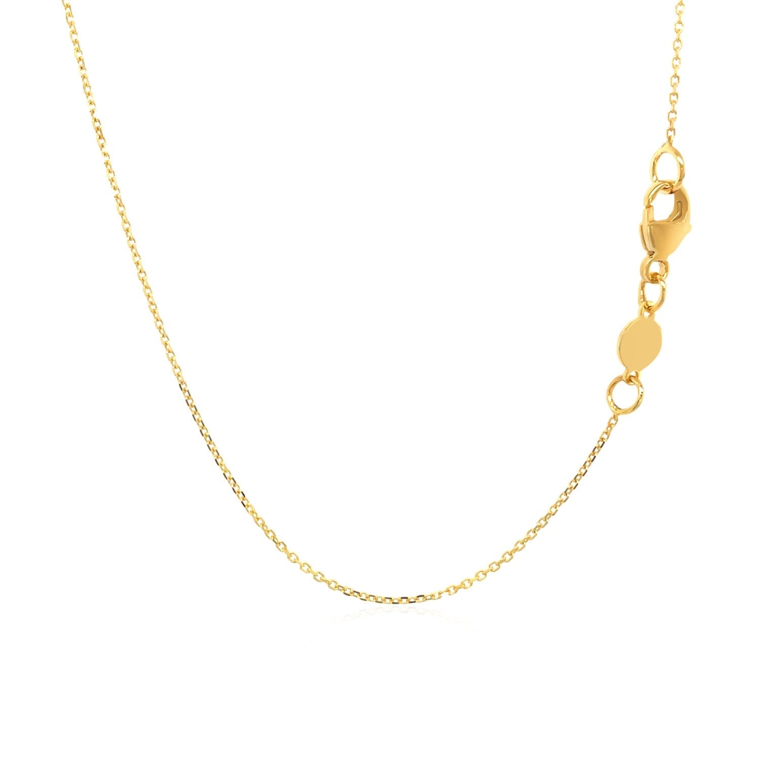 14k Yellow Gold Script LOVE Necklace - Coolpeacock
