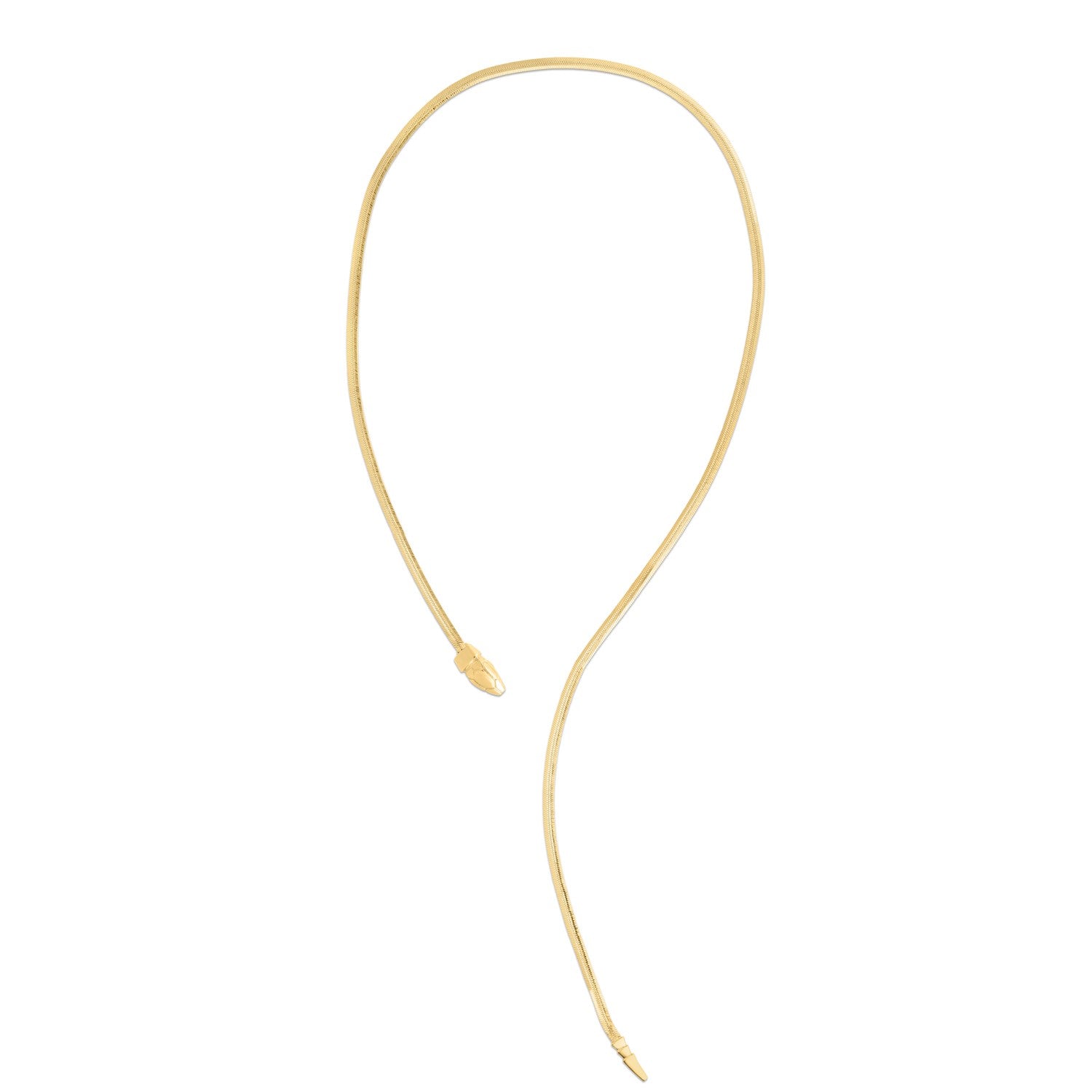 14k Yellow Gold Serpent Necklace - Coolpeacock