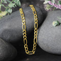 14k Yellow Gold Solid Figaro Chain (4.50 mm) - Coolpeacock