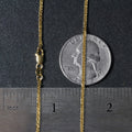 14k Yellow Gold Square Wheat Chain (1.80 mm) - Coolpeacock