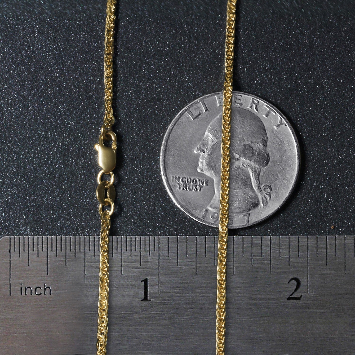14k Yellow Gold Square Wheat Chain (1.80 mm) - Coolpeacock