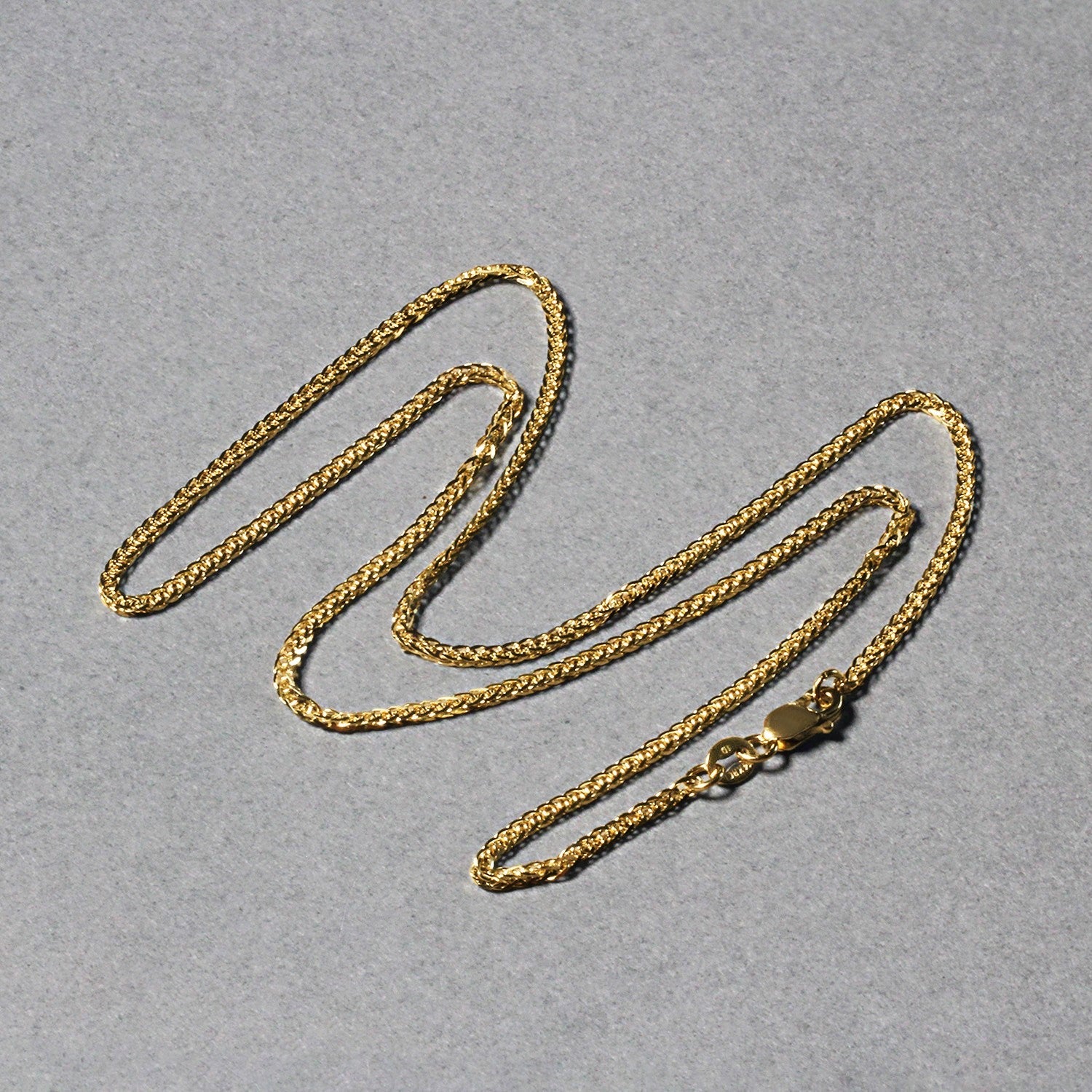 14k Yellow Gold Square Wheat Chain (1.80 mm) - Coolpeacock