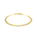 14k Yellow Gold Super Flex Herringbone Bracelet (3.80 mm) - Coolpeacock