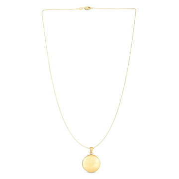 14k Yellow Gold Tree of Life Locket Necklace - Coolpeacock