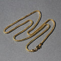 14k Yellow Solid Gold Diamond Cut Round Franco Chain (2.20 mm) - Coolpeacock