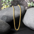 14k Yellow Solid Gold Diamond Cut Round Franco Chain (2.20 mm) - Coolpeacock