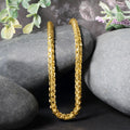 14k Yellow Solid Gold Diamond Cut Round Franco Chain (4.60 mm) - Coolpeacock