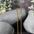 18K Yellow Gold Paperclip Chain (2.50 mm) - Coolpeacock