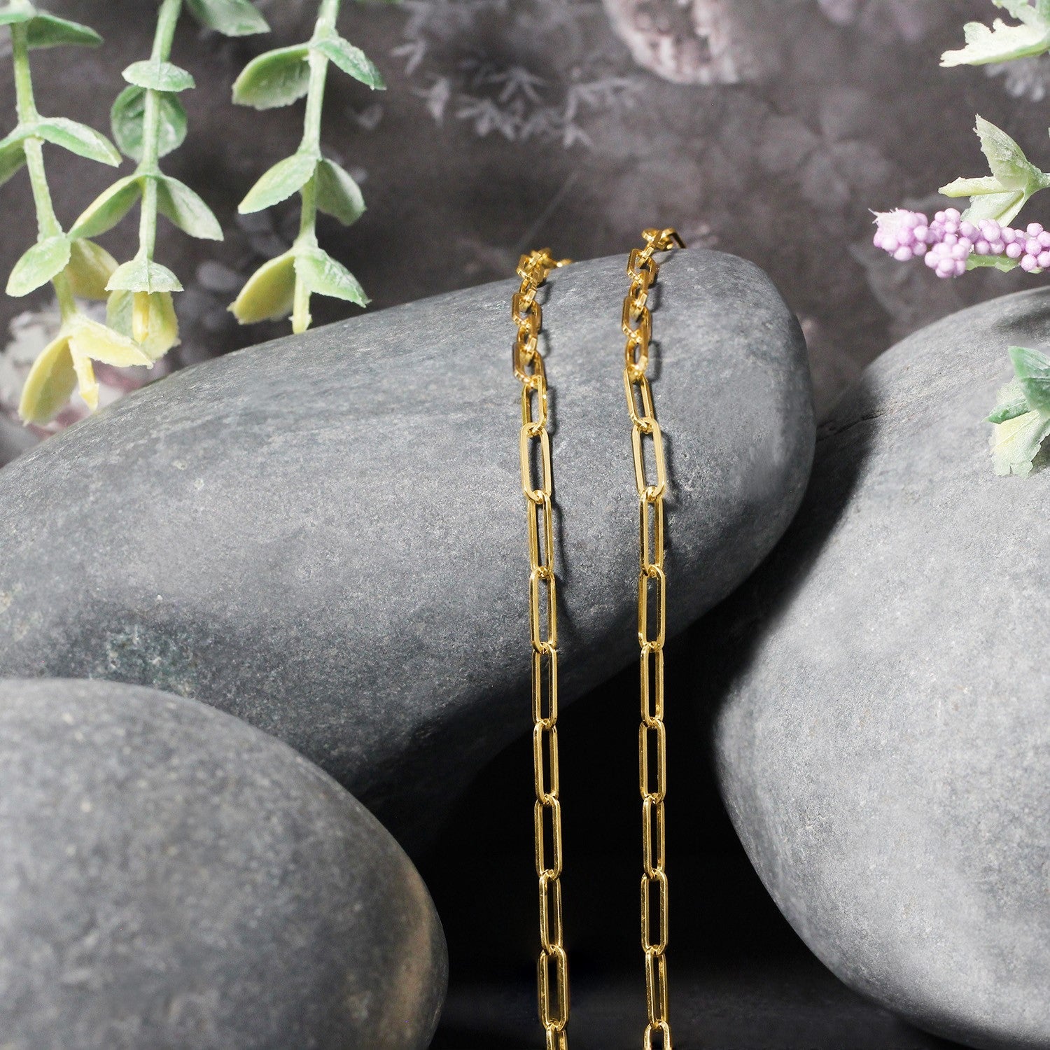 18K Yellow Gold Paperclip Chain (2.50 mm) - Coolpeacock