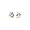 2 cttw Certified IGI Lab Grown Round Diamond Stud Earrings 14k Yellow Gold (G/VS2) - Coolpeacock
