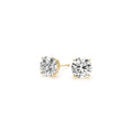 2 cttw Certified IGI Lab Grown Round Diamond Stud Earrings 14k Yellow Gold (G/VS2) - Coolpeacock