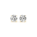 3 cttw Certified IGI Lab Grown Round Diamond Stud Earrings 14k Yellow Gold (G/VS2) - Coolpeacock