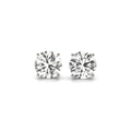 4 cttw Certified IGI Lab Grown Round Diamond Stud Earrings 14k White Gold (G/VS2) - Coolpeacock