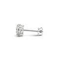 4 cttw Certified IGI Lab Grown Round Diamond Stud Earrings 14k White Gold (G/VS2) - Coolpeacock
