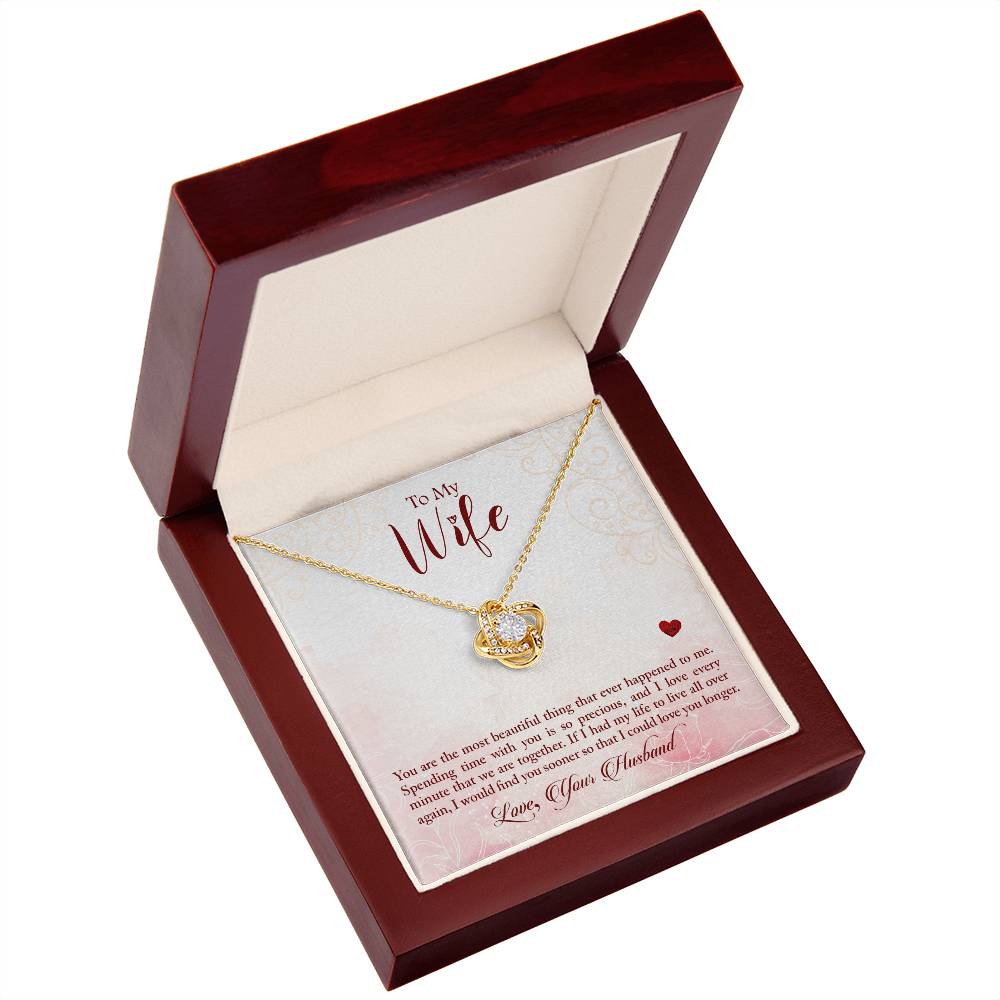Love Knot Necklace (Yellow & White Gold Variants)