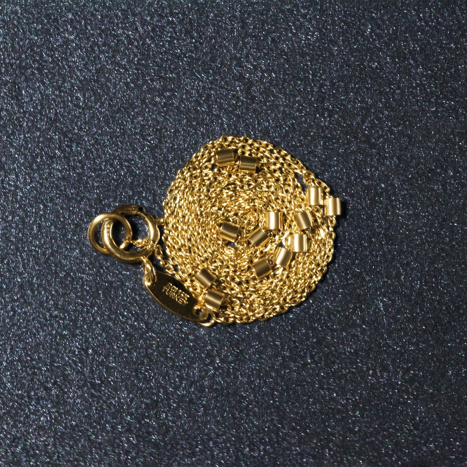 Bead Links Pendant Chain in 14k Yellow Gold (1.50 mm) - Coolpeacock