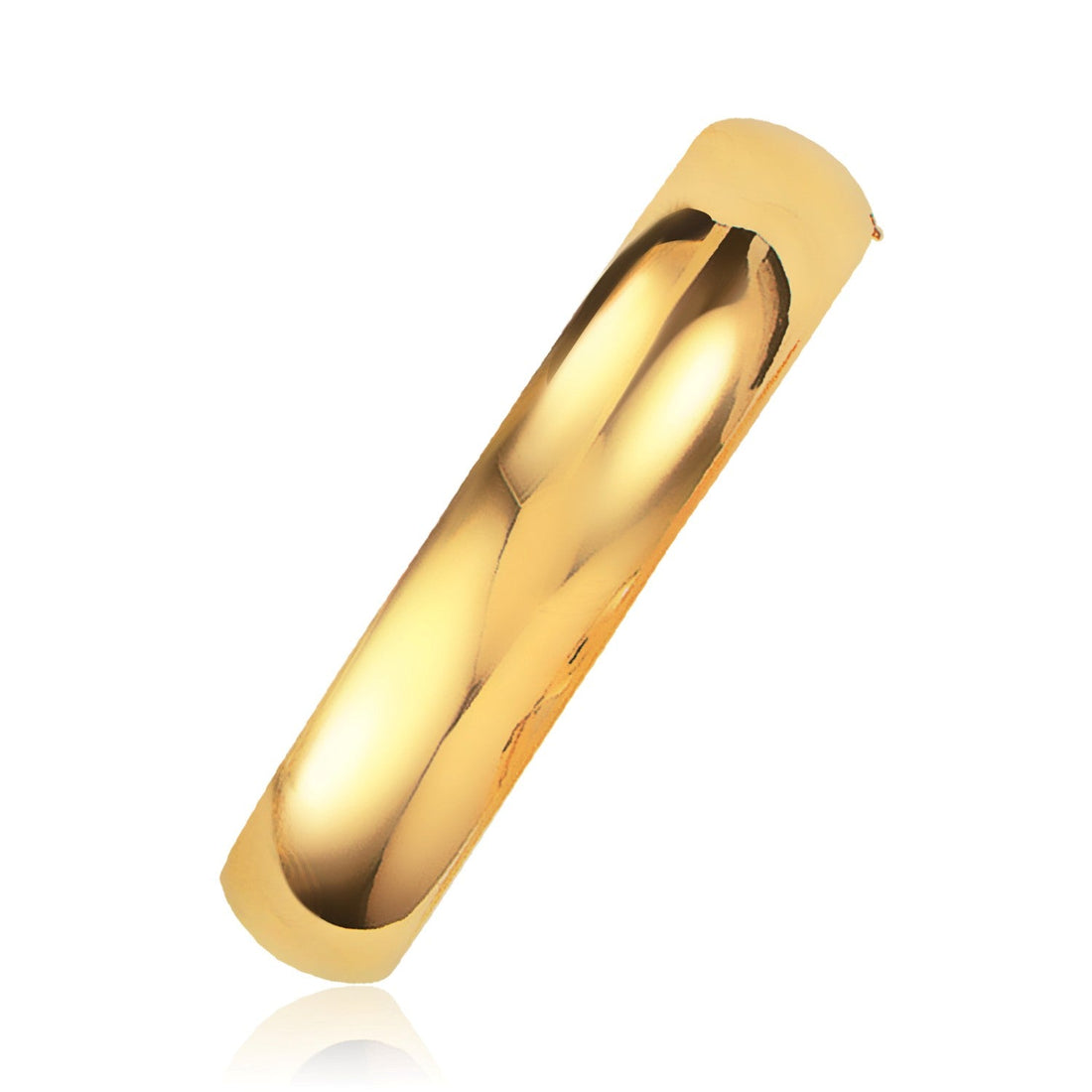 Classic Bangle in 14k Yellow Gold (13.50 mm) - Coolpeacock