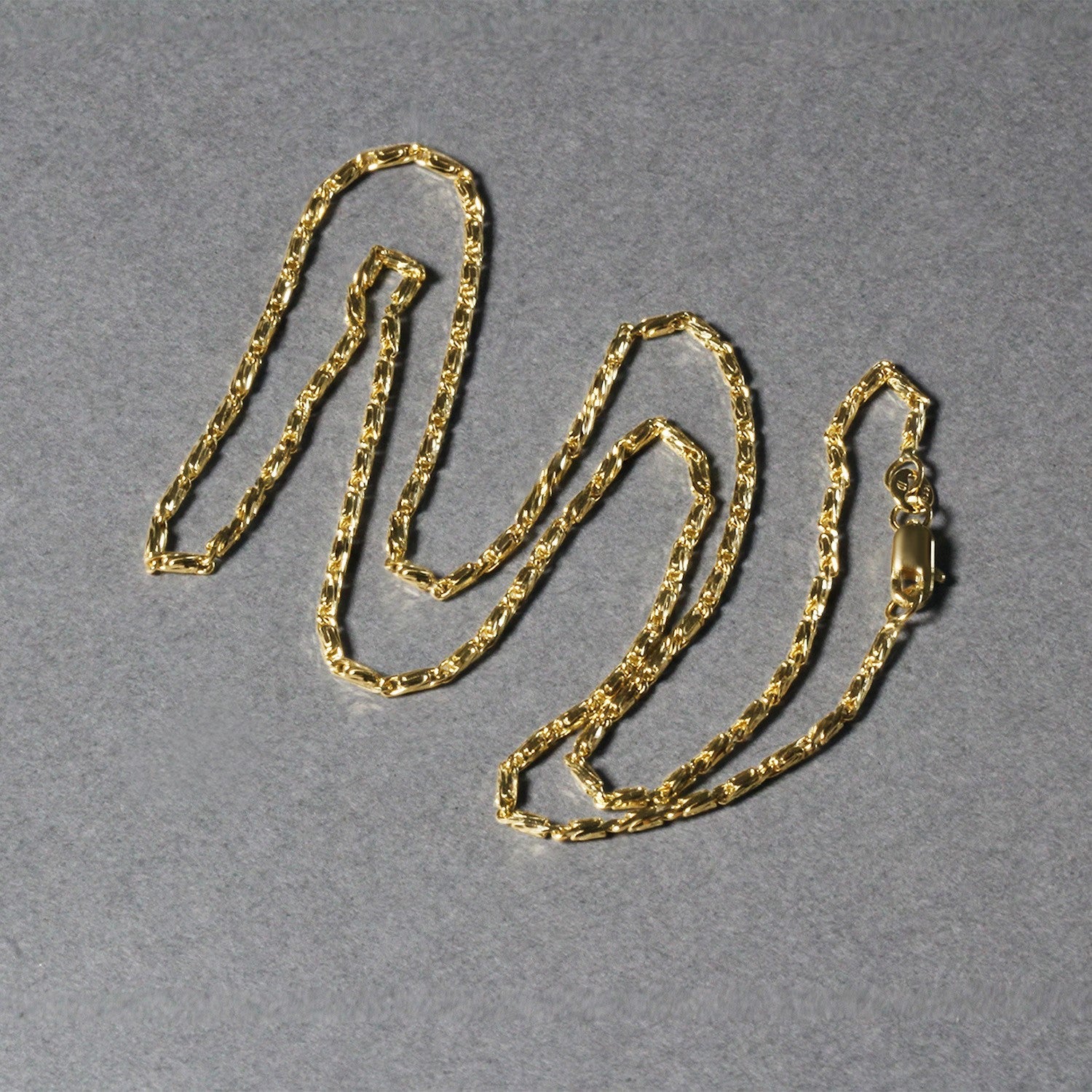 Diamond Cut Fancy Links Pendant Chain in Yellow Gold (1.50 mm) - Coolpeacock
