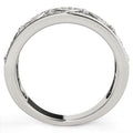 Diamond Studded Square Motif Ring in 14k White Gold (1/2 cttw) - Coolpeacock