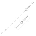 Double Extendable Box Chain in 14k White Gold (0.51 mm) - Coolpeacock