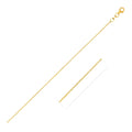 Double Extendable Cable Chain in 14k Yellow Gold (1.00 mm) - Coolpeacock